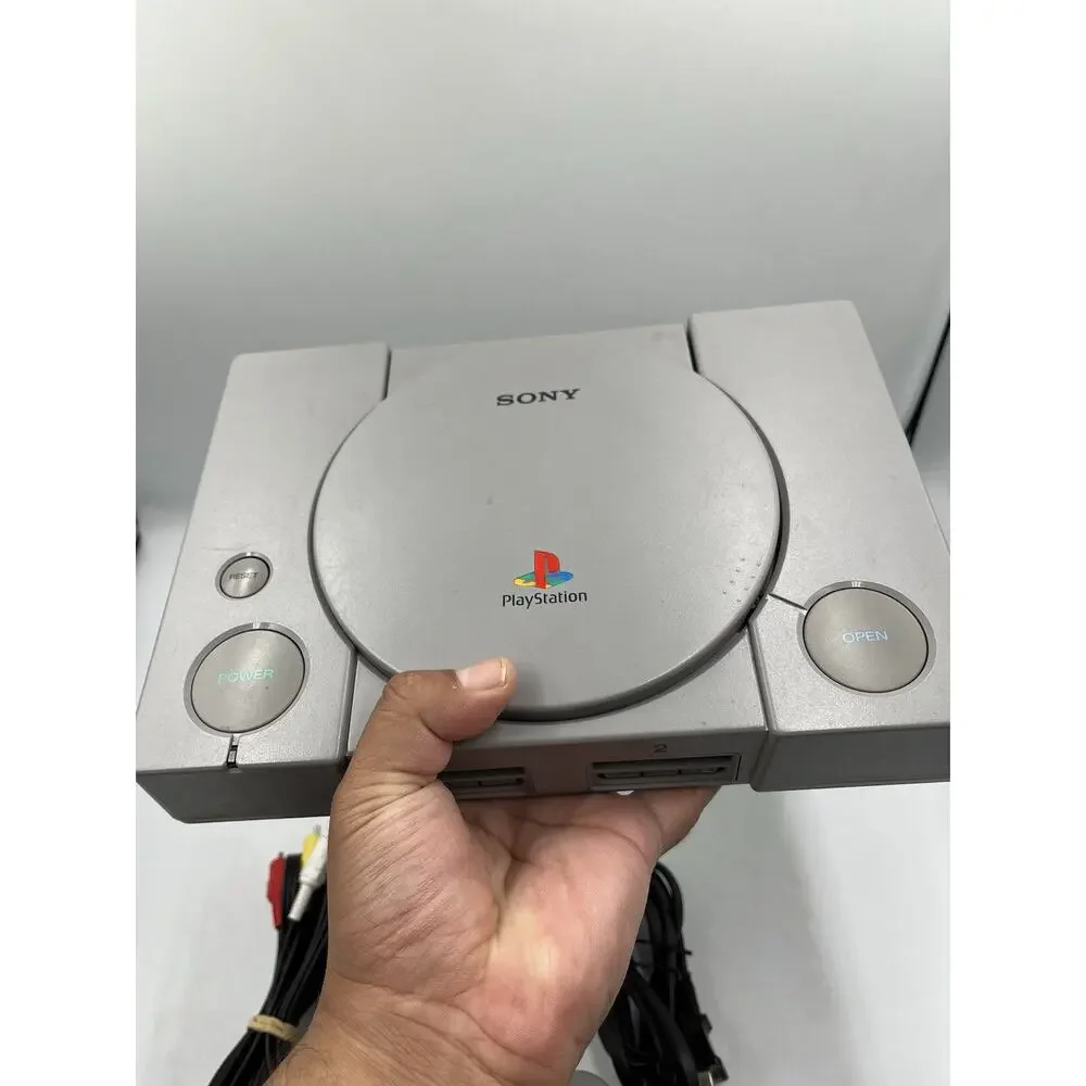 Sony PlayStation 1 SCPH-5501 Console + Original Controller & Cords - Tested PS1